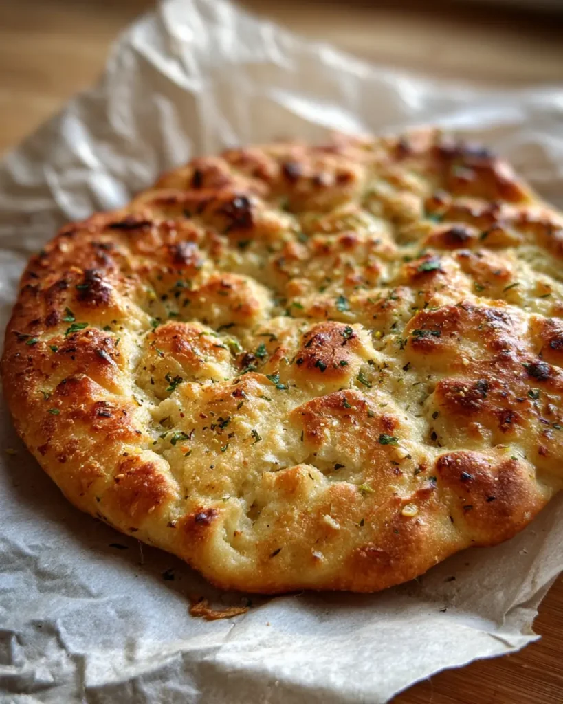 Gluten Free High-Protein Cottage Cheese Flatbread That Actually Holds Together 4 Gluten free high-protein cottage cheese flatbread with golden brown crust and herb topping