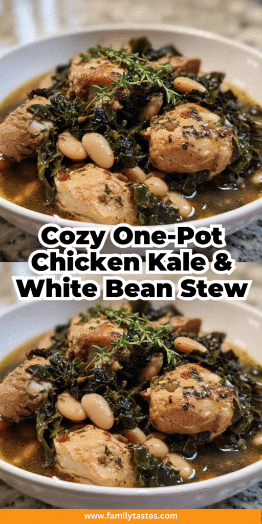 Cozy One Pot Chicken Kale White Bean Stew