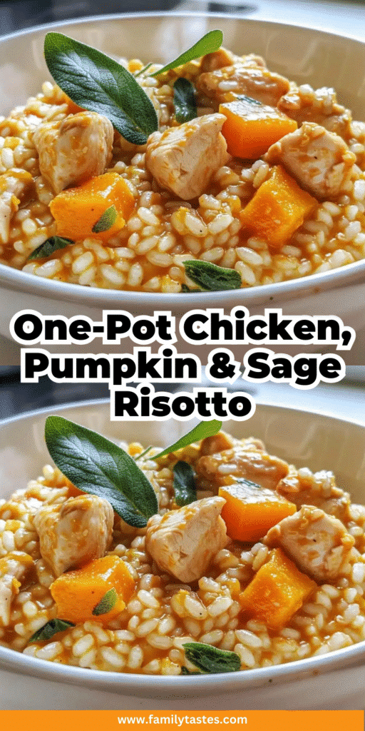 Creamy One-Pot Chicken, Pumpkin & Sage Risotto
