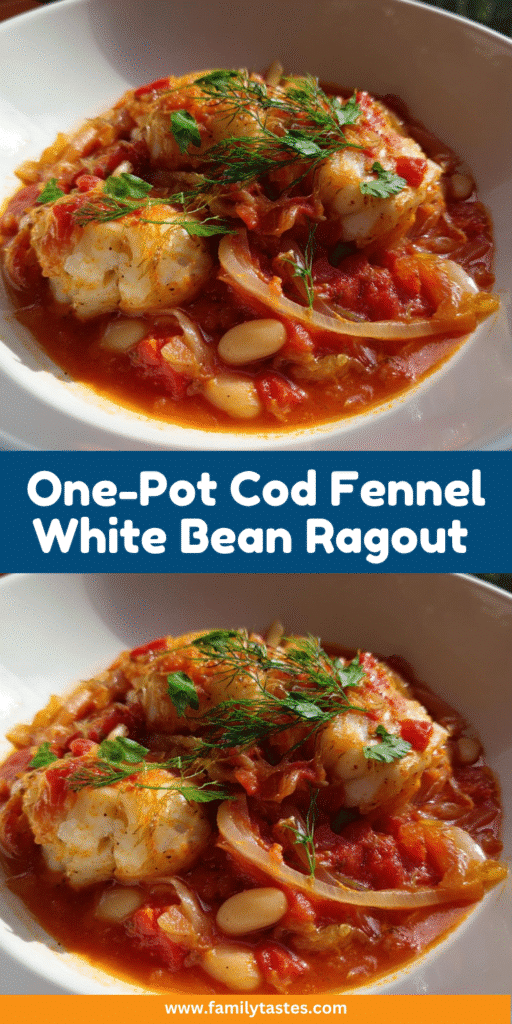 One Pot Cod Fennel White Bean Ragout – Easy Flavorful Dinner