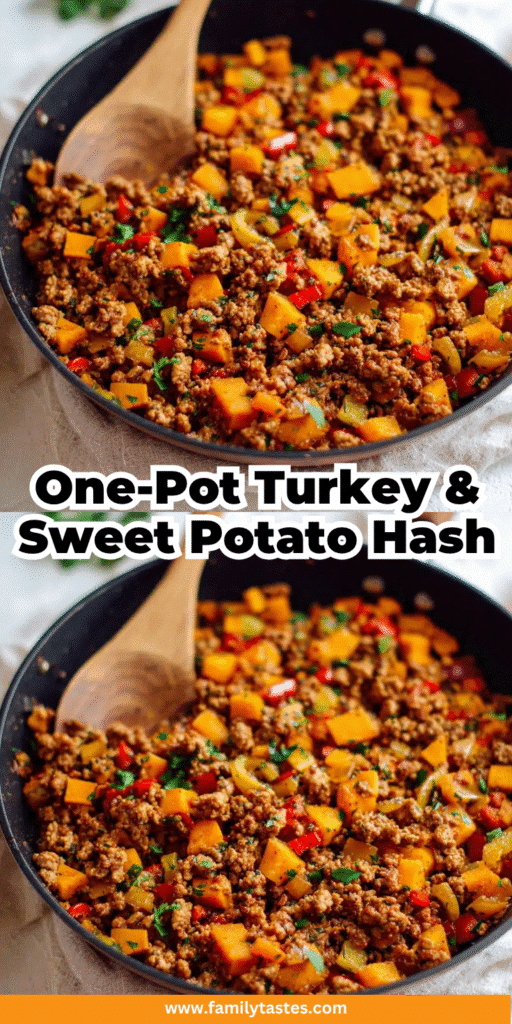 One Pot Turkey Sweet Potato Hash – Easy Delicious