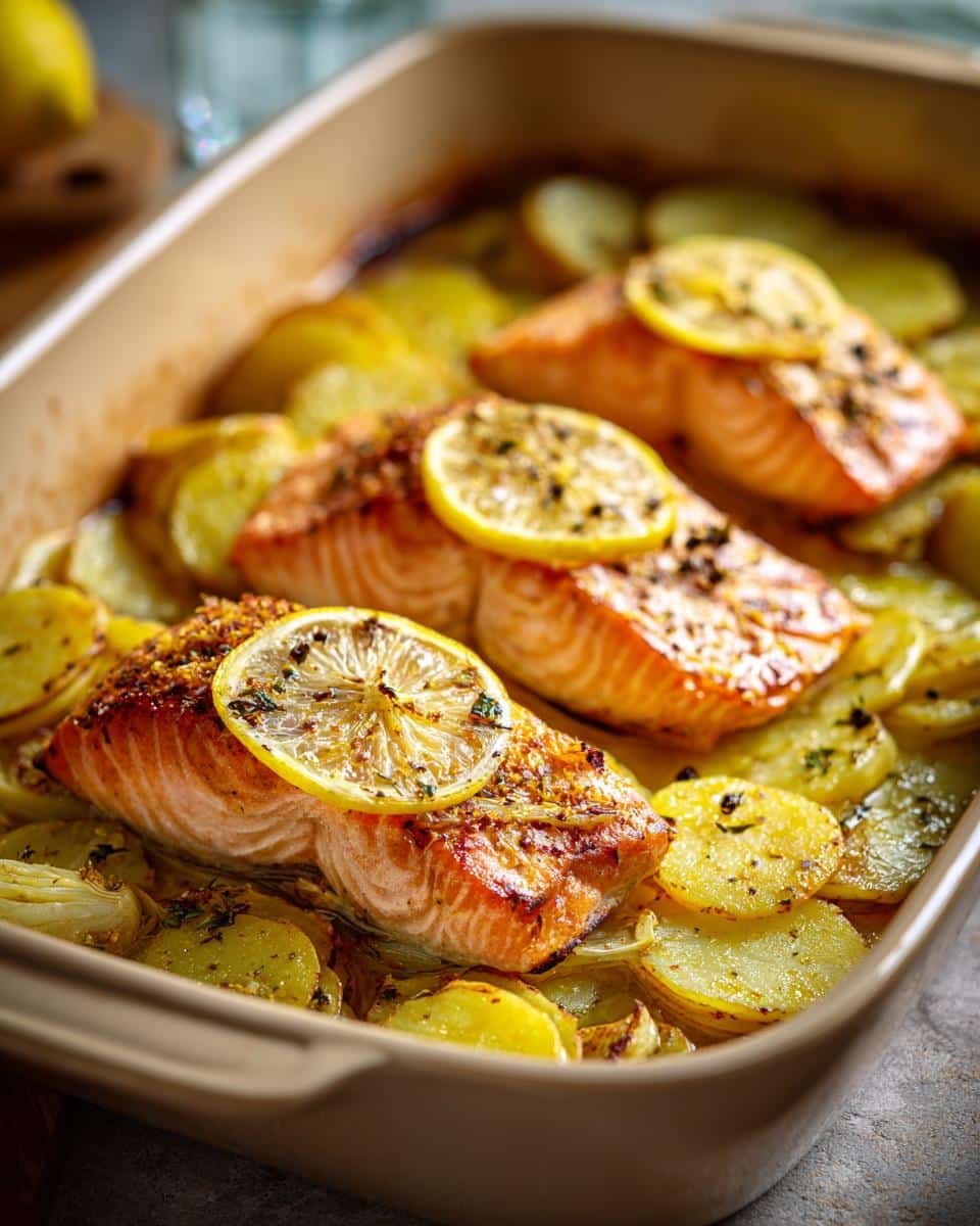 One‑Pan Salmon, Leeks & Potato Bake - detail 1