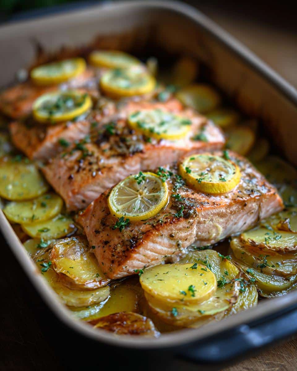 One‑Pan Salmon, Leeks & Potato Bake - detail 3