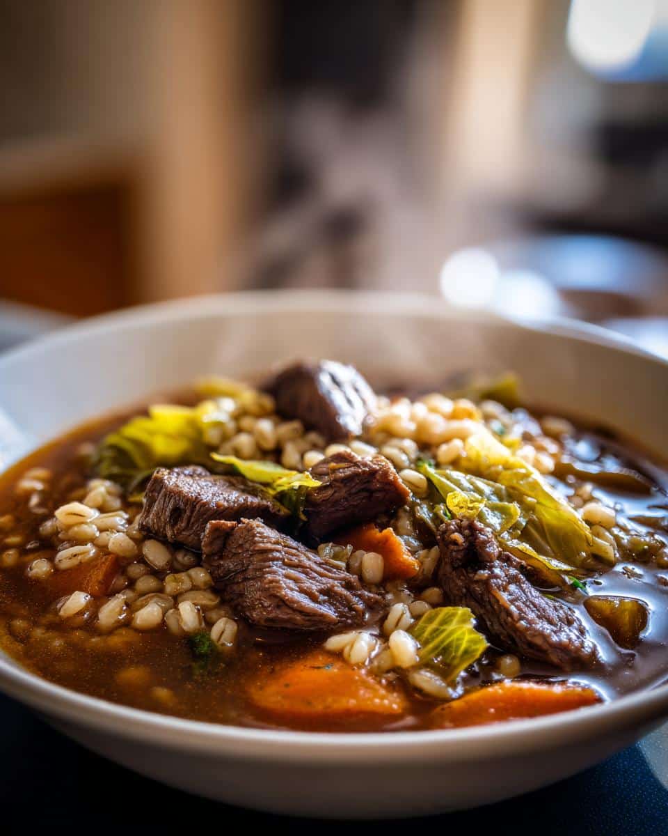 One‑Pot Beef, Barley & Cabbage Stew - detail 1