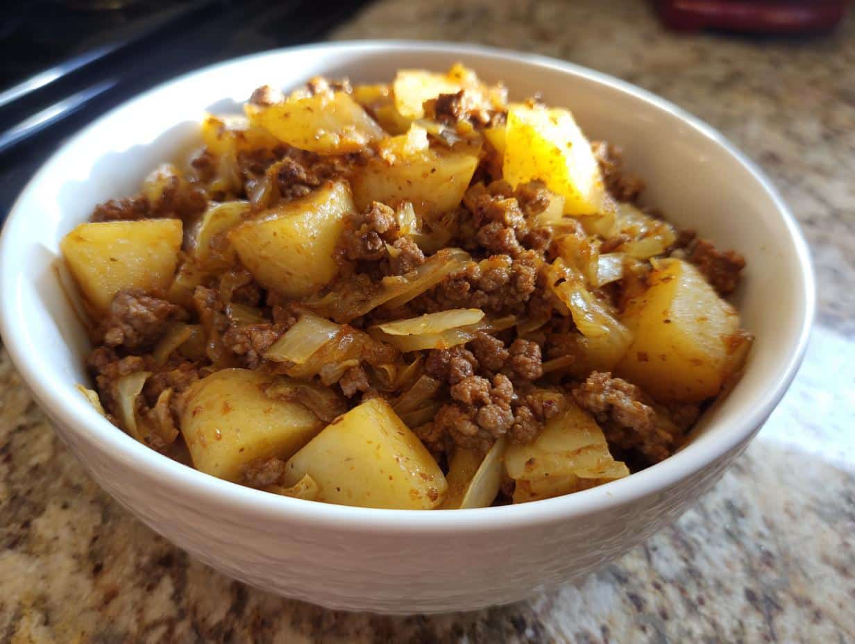 Hearty One‑Pot Beef, Potato & Cabbage Casserole in 45 Minutes
