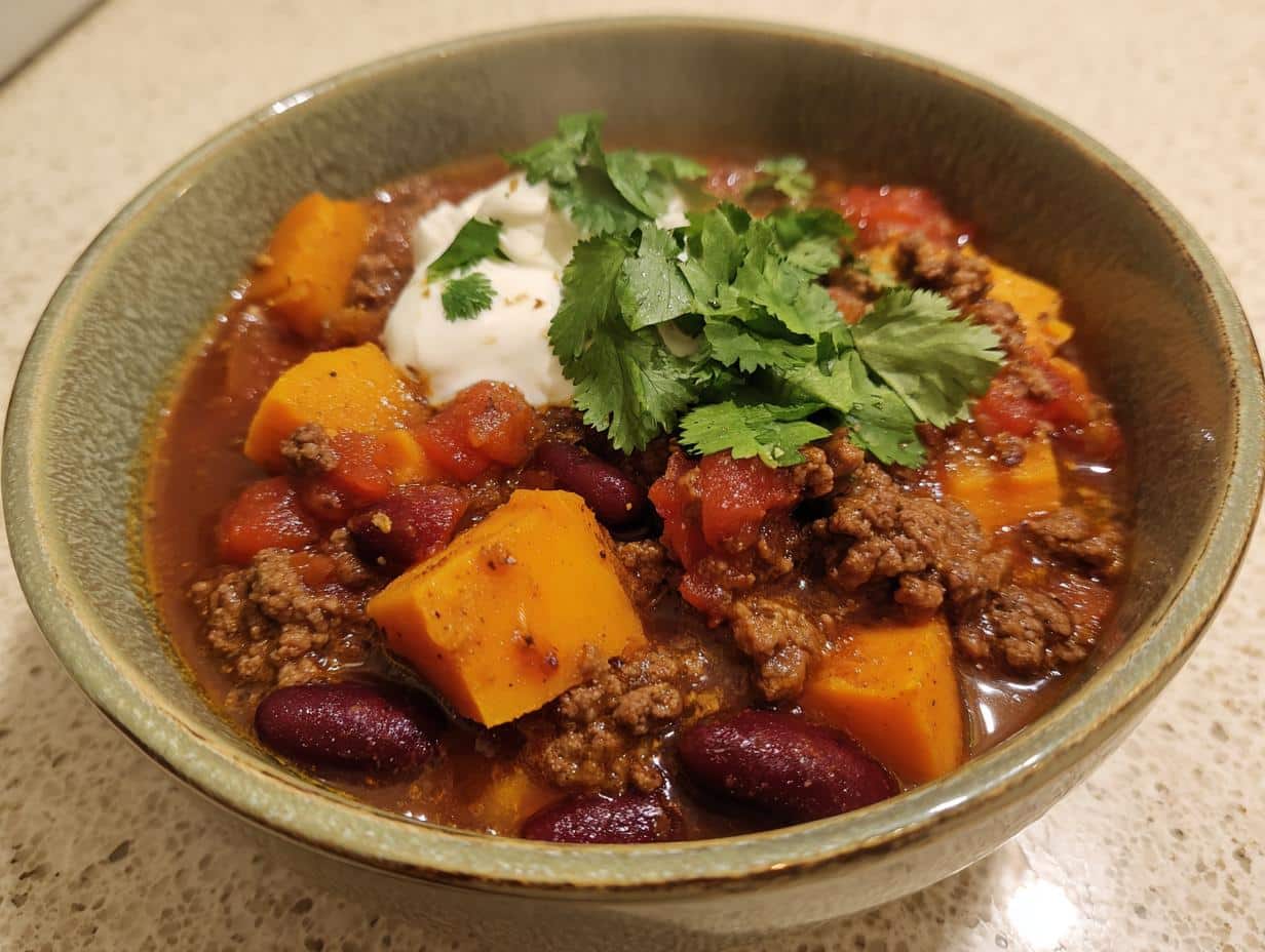Irresistible One-Pot Beef & Sweet Potato Chili in 45 Minutes