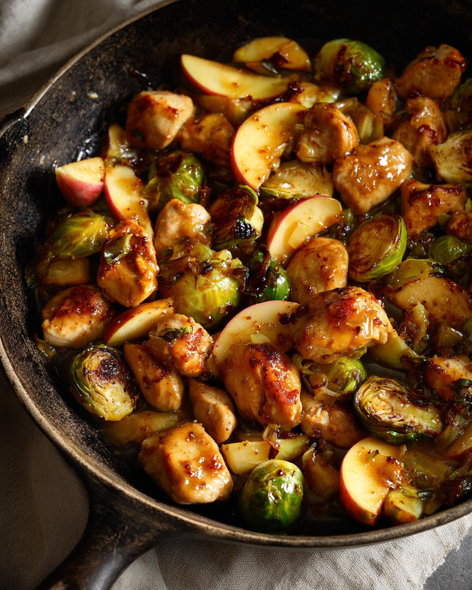 One‑Pot Chicken, Apple & Brussels Sprout Skillet - detail 1