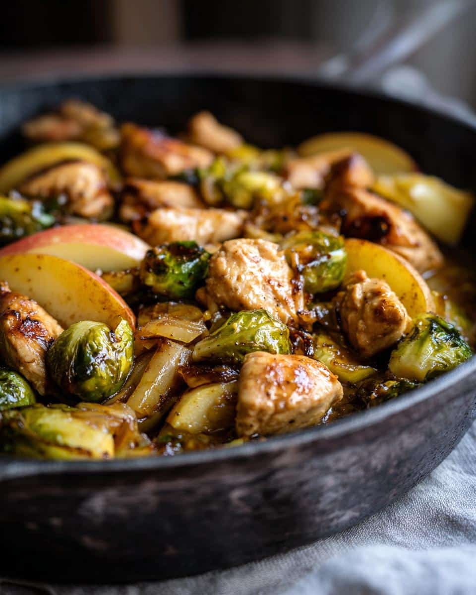One‑Pot Chicken, Apple & Brussels Sprout Skillet - detail 3