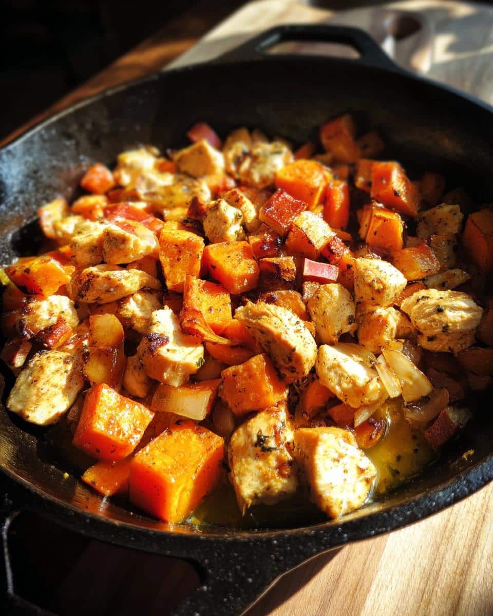 One‑Pot Chicken, Apple & Sweet Potato Hash - detail 1