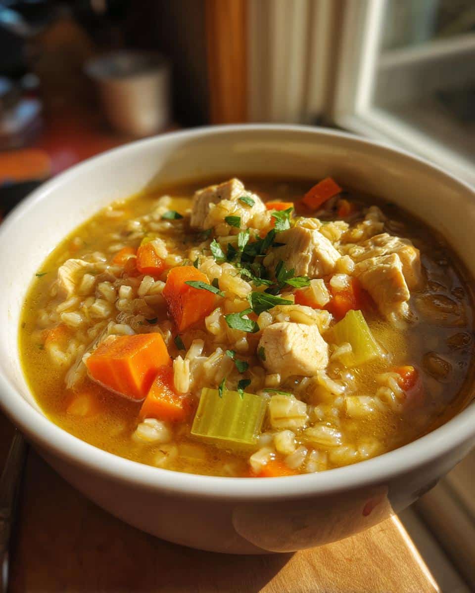 One‑Pot Chicken, Barley & Root Vegetable Soup - detail 1
