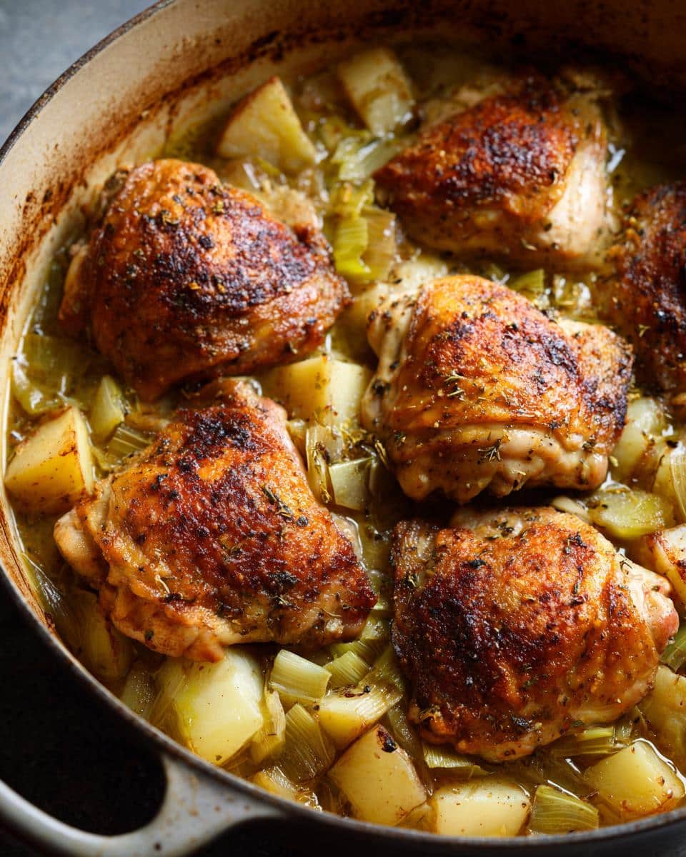 One‑Pot Chicken, Leek & Potato Bake - detail 1