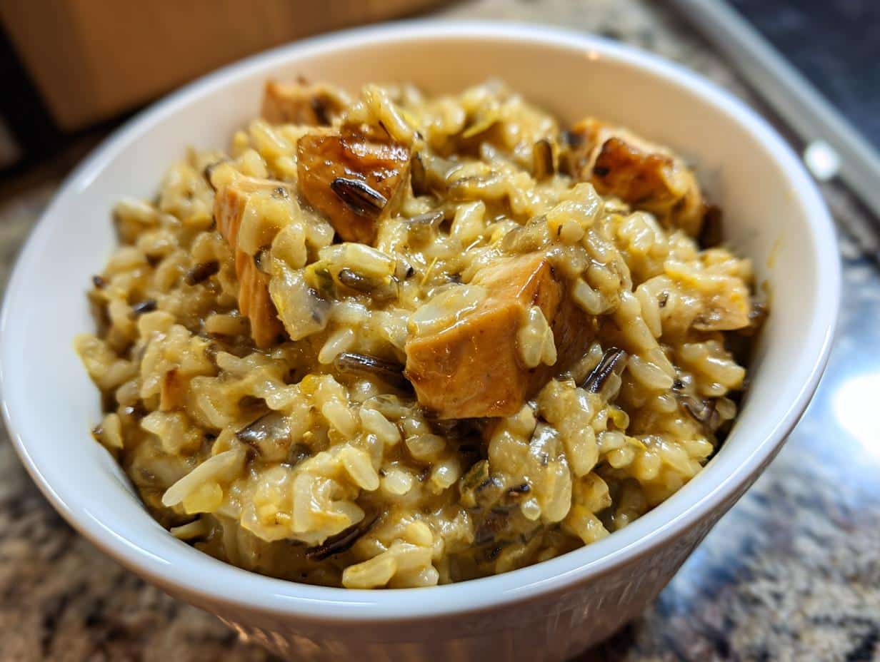35-Minute One-Pot Chicken, Leek & Wild Rice Risotto Magic