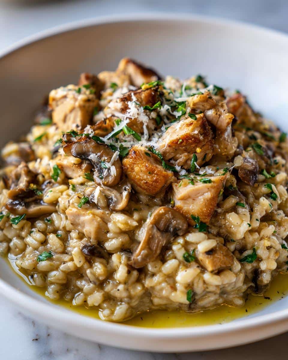One‑Pot Chicken, Mushroom & Farro Risotto - detail 1