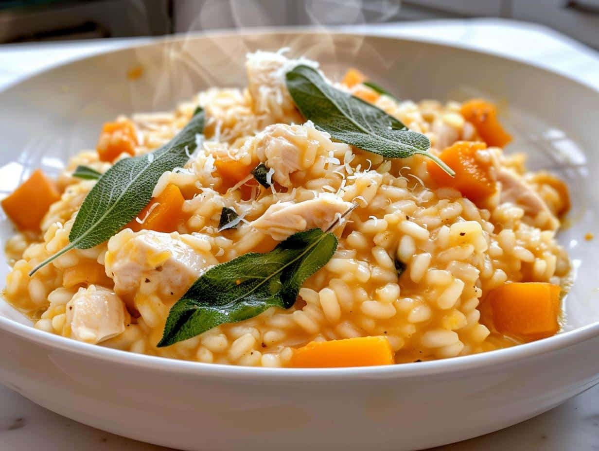 One-Pot Chicken, Pumpkin & Sage Risotto
