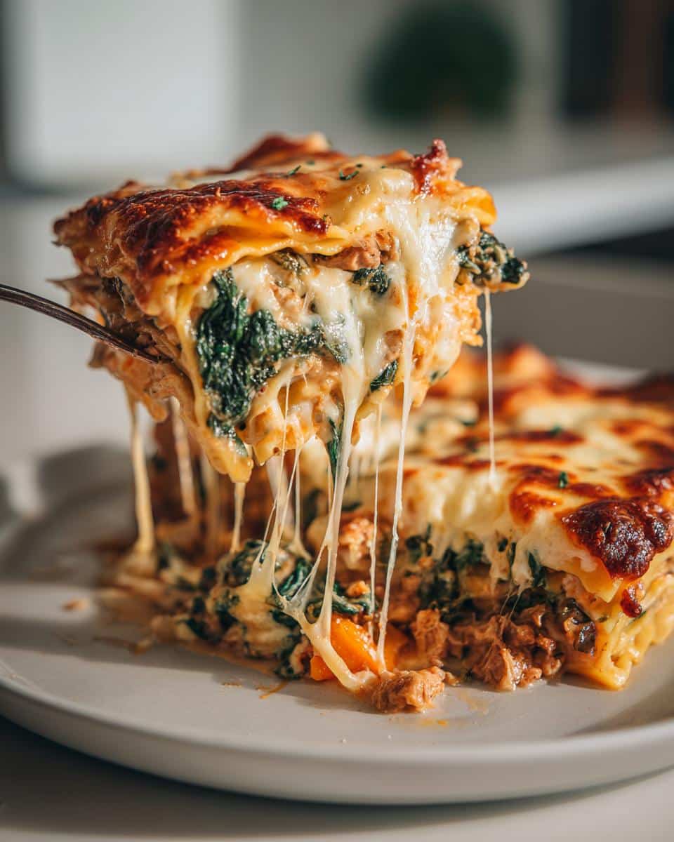 One‑Pot Chicken, Pumpkin & Spinach Lasagna Bake - detail 4