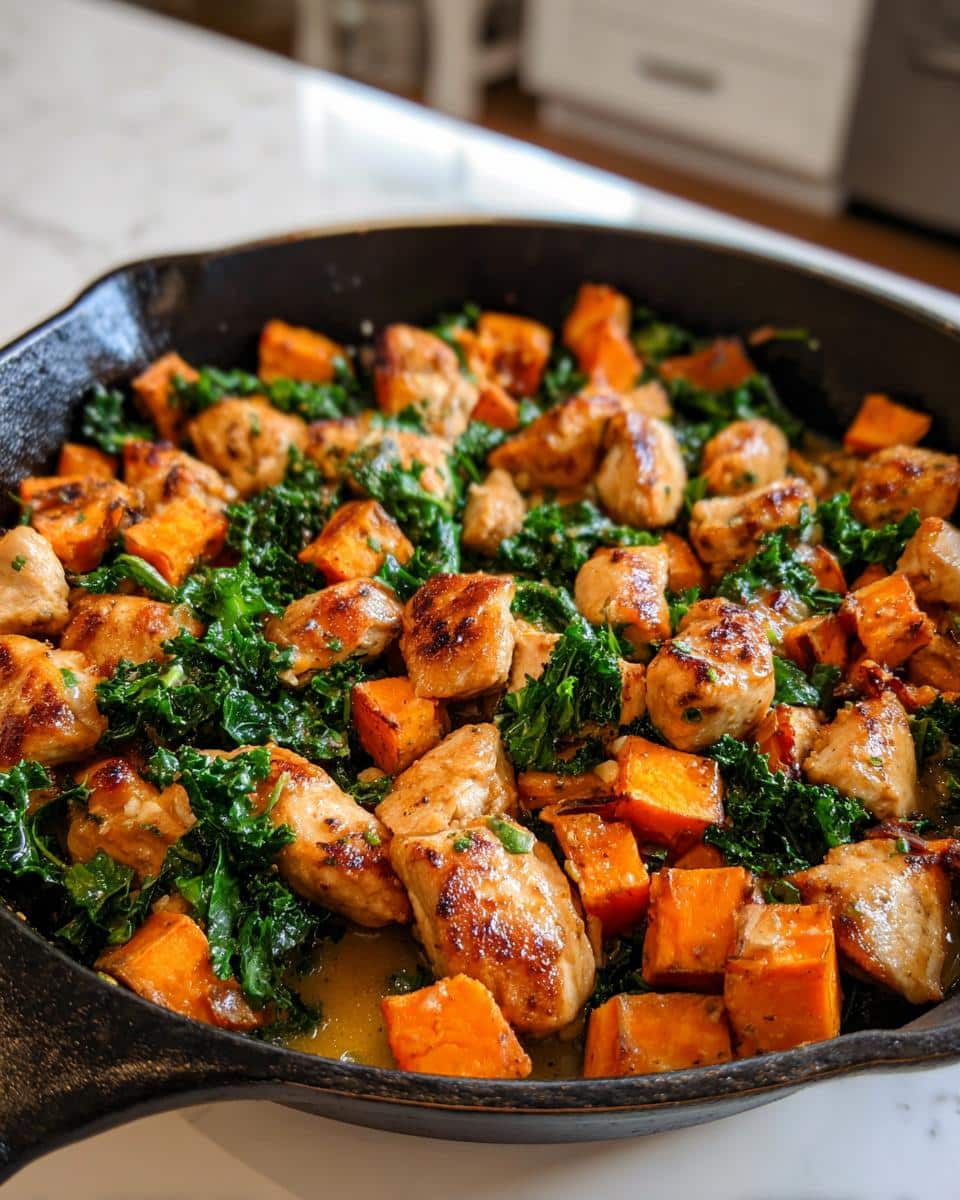 One‑Pot Chicken, Sweet Potato & Kale Skillet - detail 1