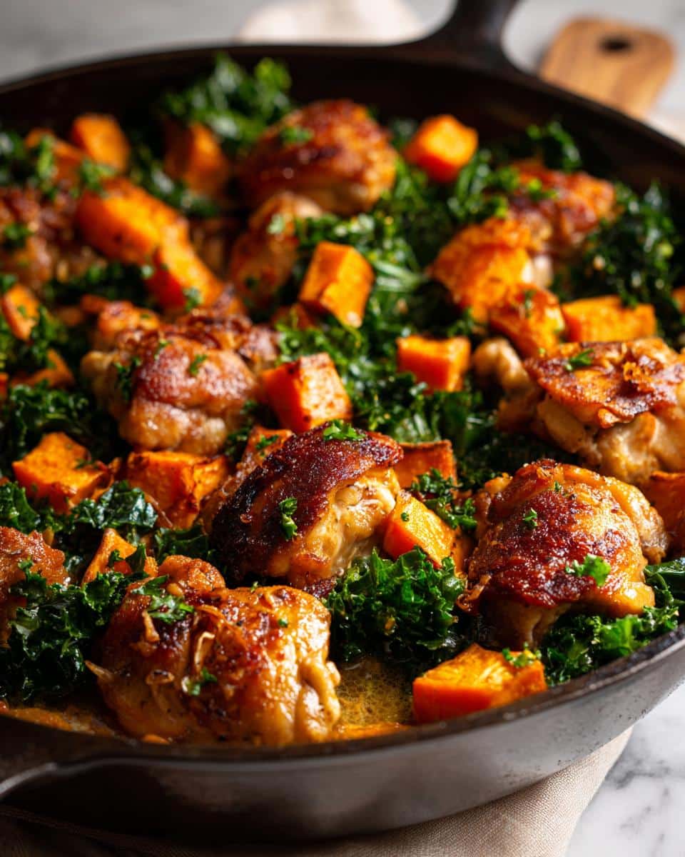 One‑Pot Chicken, Sweet Potato & Kale Skillet - detail 2