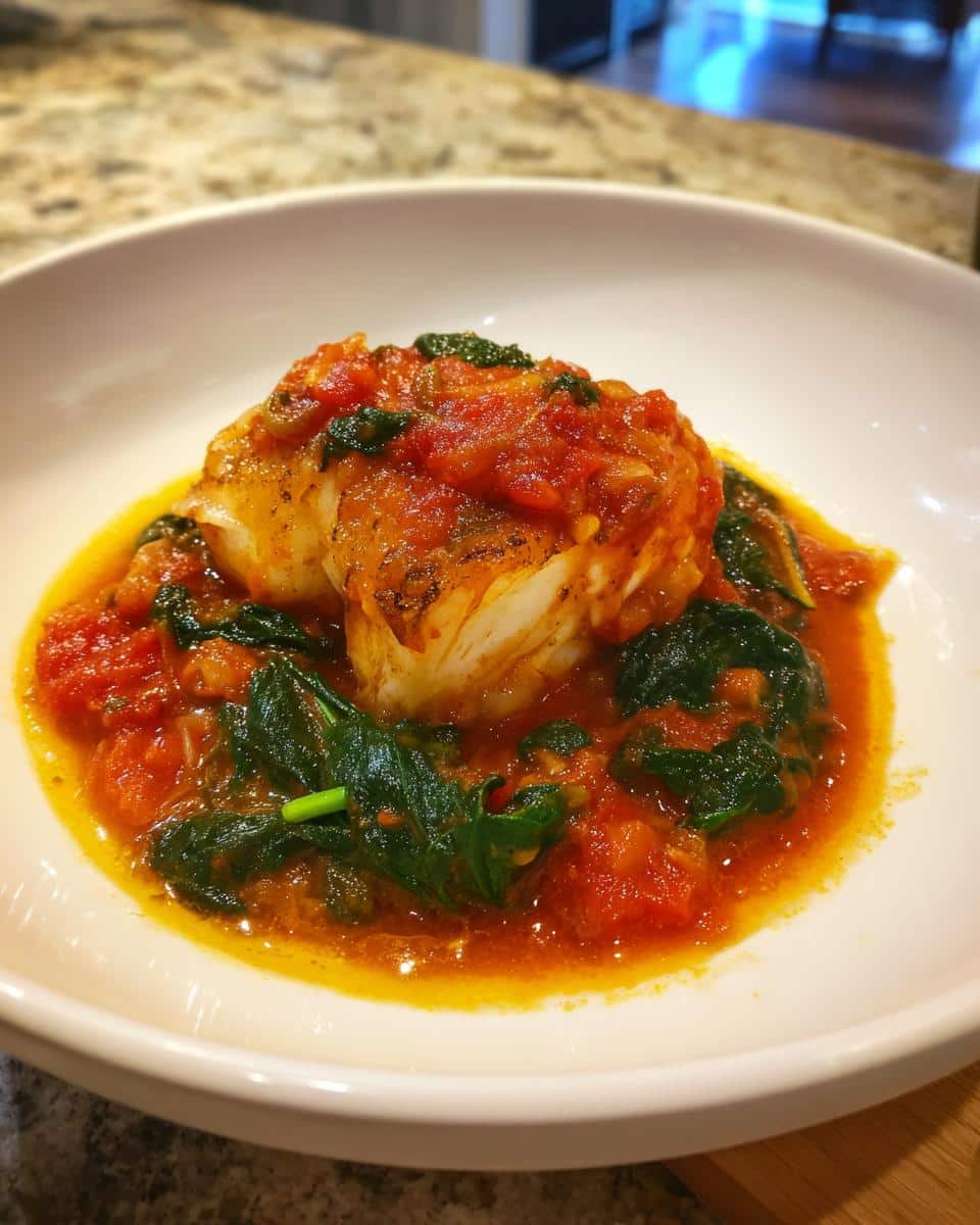 One‑Pot Cod, Spinach & Tomato Ragout - detail 2