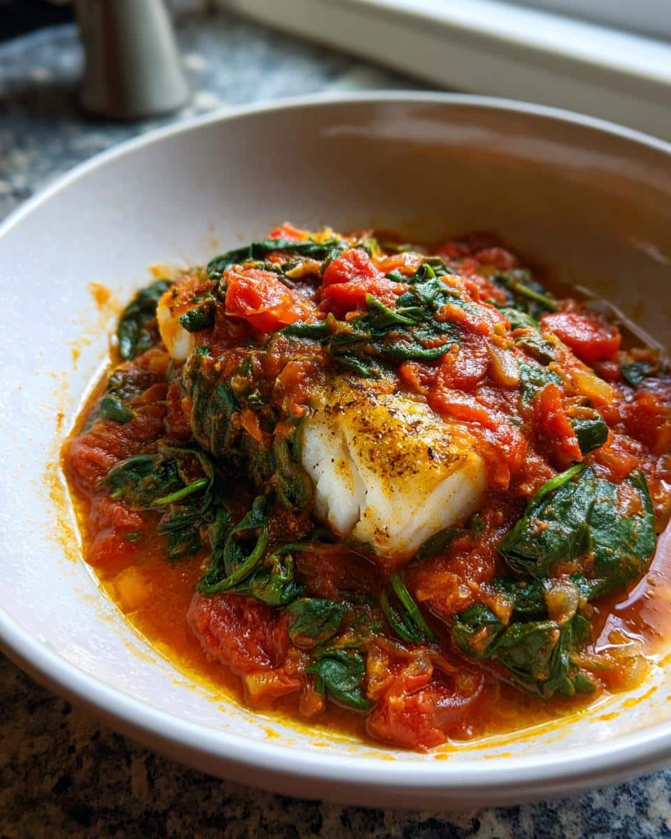One‑Pot Cod, Spinach & Tomato Ragout - detail 3