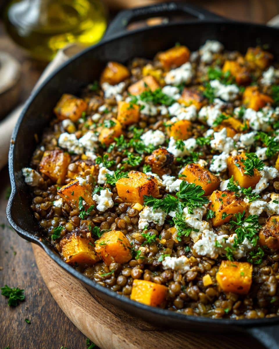 One‑Pot Lentil, Butternut Squash & Feta Bake - detail 1