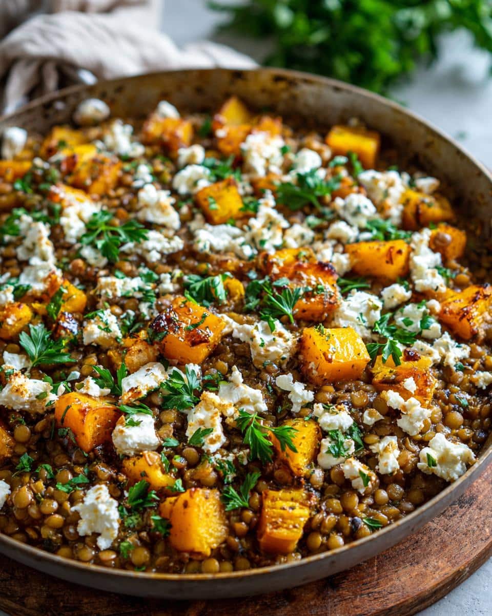One‑Pot Lentil, Butternut Squash & Feta Bake - detail 2