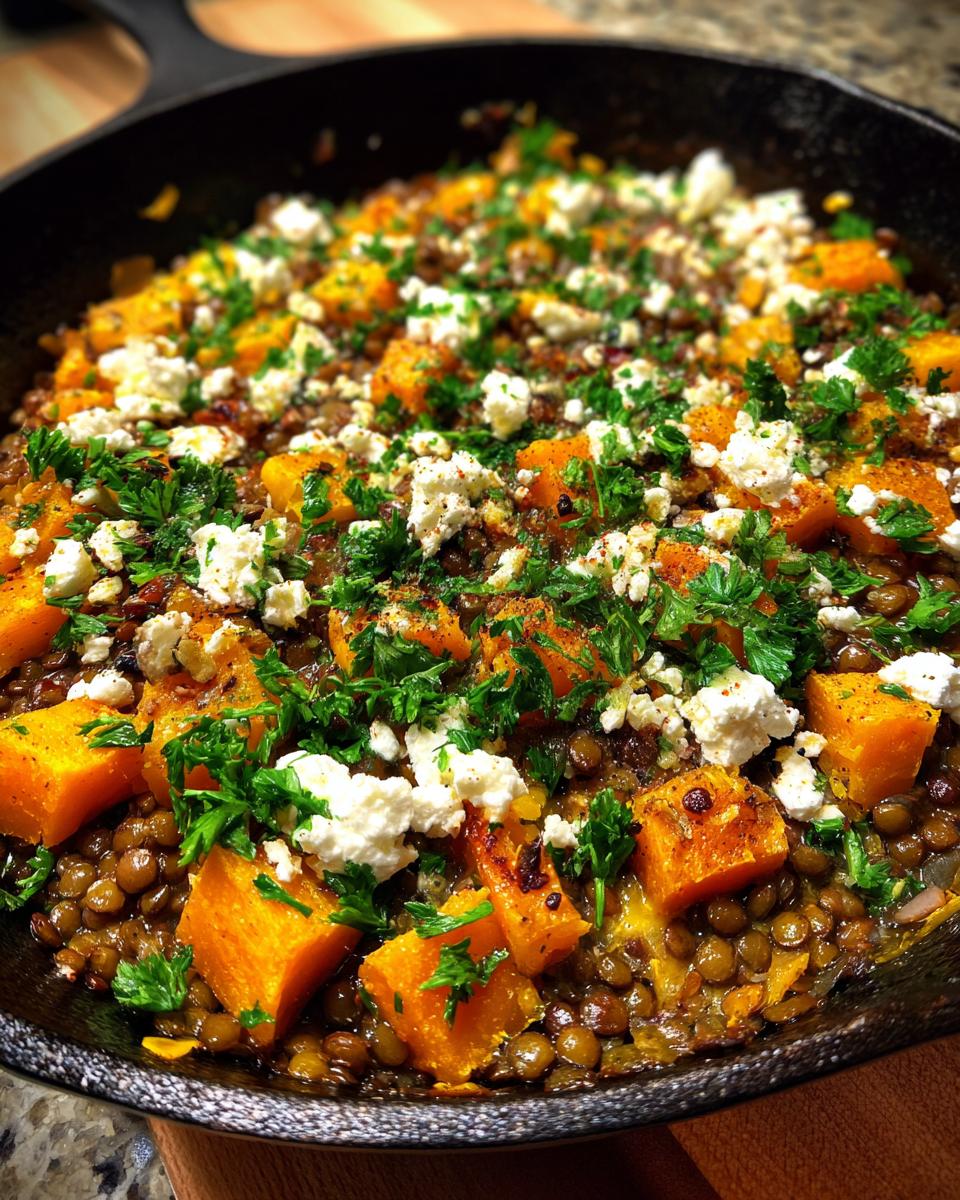 One‑Pot Lentil, Butternut Squash & Feta Bake - detail 3
