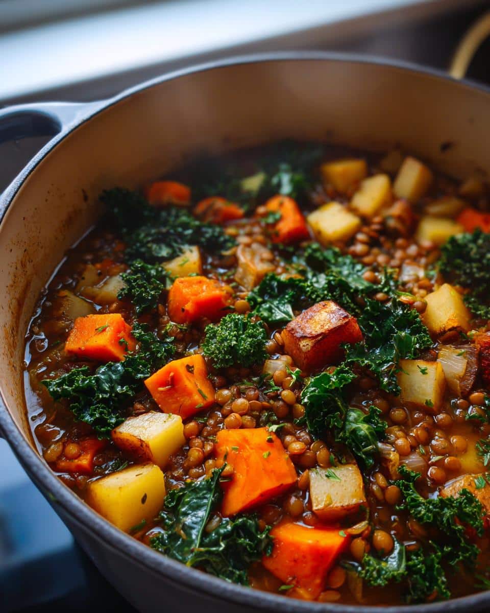 One‑Pot Lentil, Kale & Root Vegetable Bake - detail 1