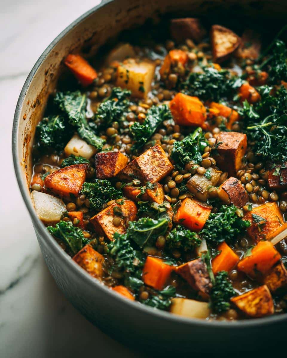 One‑Pot Lentil, Kale & Root Vegetable Bake - detail 4