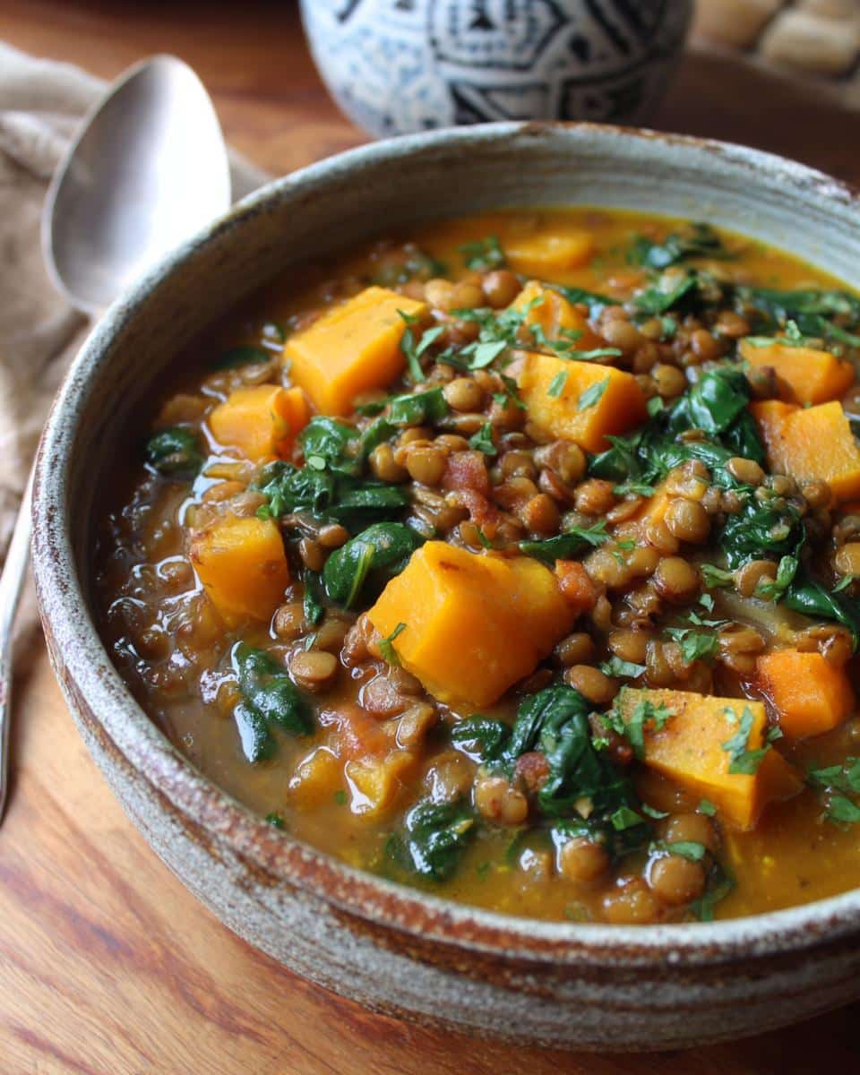 One‑Pot Lentil, Spinach & Butternut Squash Soup - detail 1