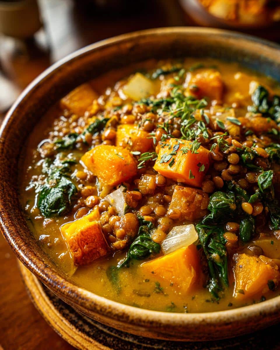 One‑Pot Lentil, Spinach & Butternut Squash Soup - detail 2