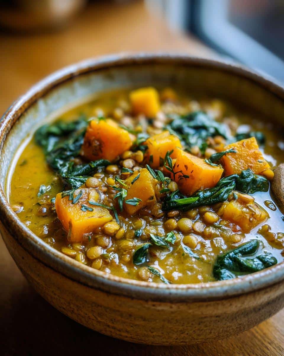 One‑Pot Lentil, Spinach & Butternut Squash Soup - detail 3