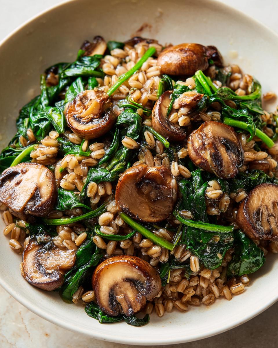 One‑Pot Mushroom, Spinach & Farro Pilaf - detail 1