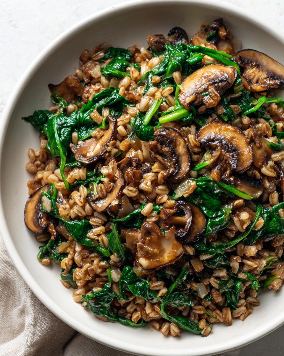One‑Pot Mushroom, Spinach & Farro Pilaf - detail 2