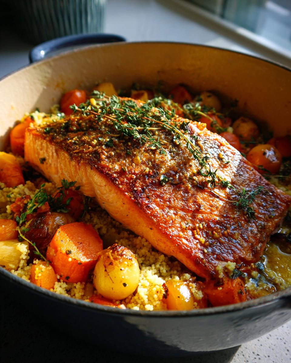 One‑Pot Salmon, Couscous & Roasted Root Vegetables - detail 1