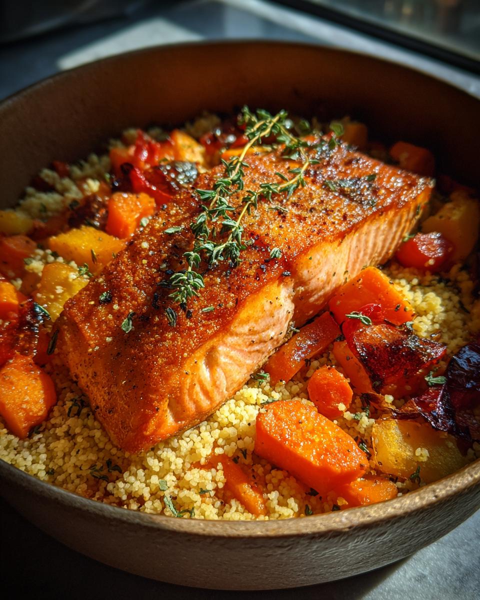 One‑Pot Salmon, Couscous & Roasted Root Vegetables - detail 2