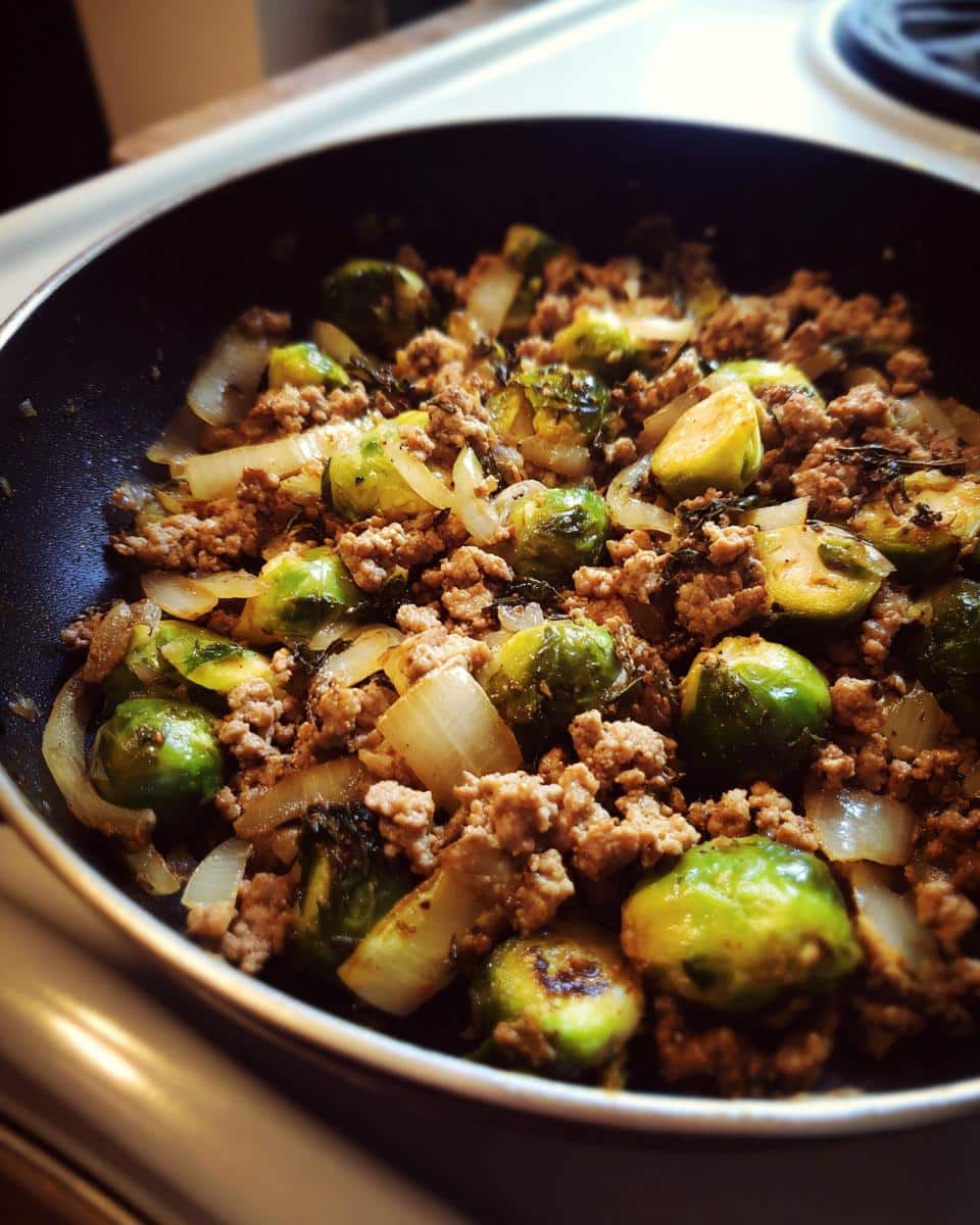 One‑Pot Turkey, Brussels Sprouts & Wild Mushroom Medley - detail 4