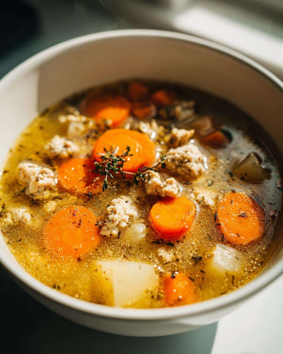 One‑Pot Turkey, Carrot & Parsnip Soup - detail 2