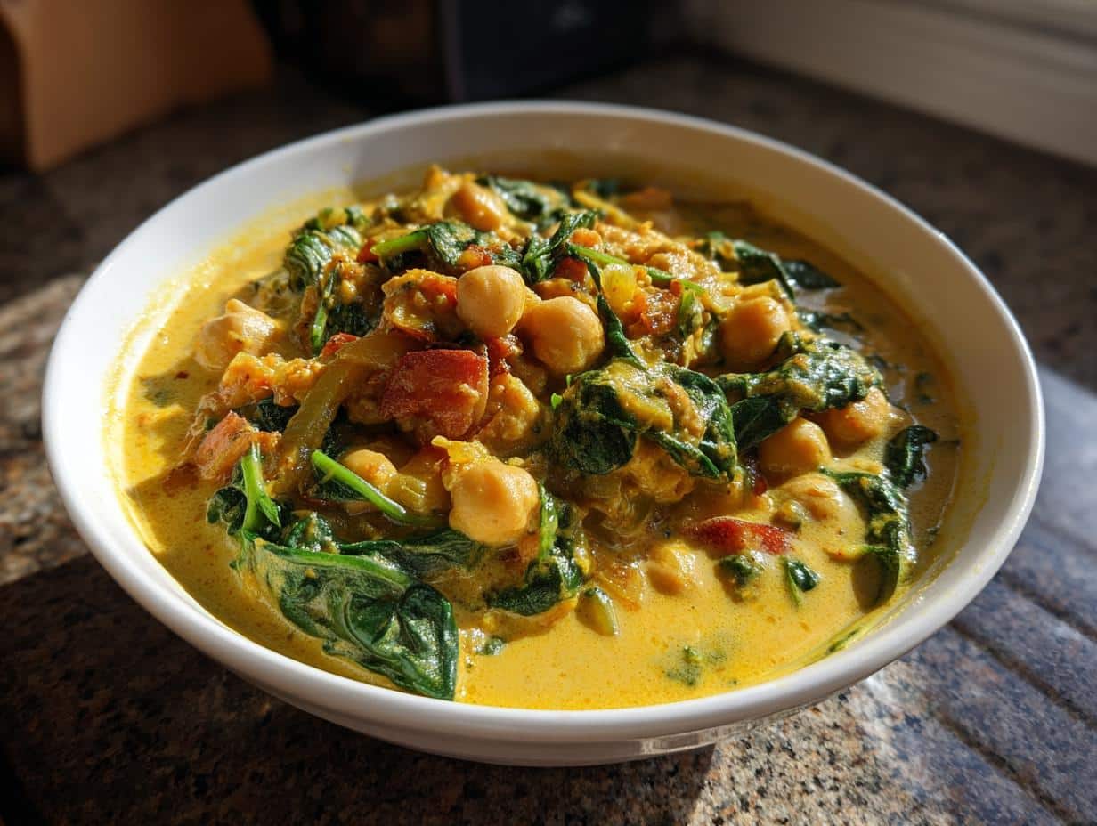 30-Minute One-Pot Turkey, Chickpea & Spinach Curry Perfection