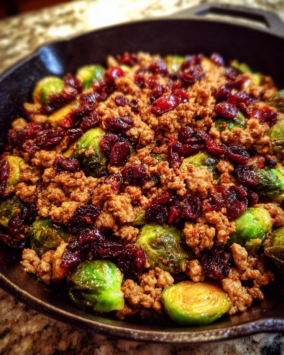 One‑Pot Turkey, Cranberry & Brussels Sprout Skillet - detail 2