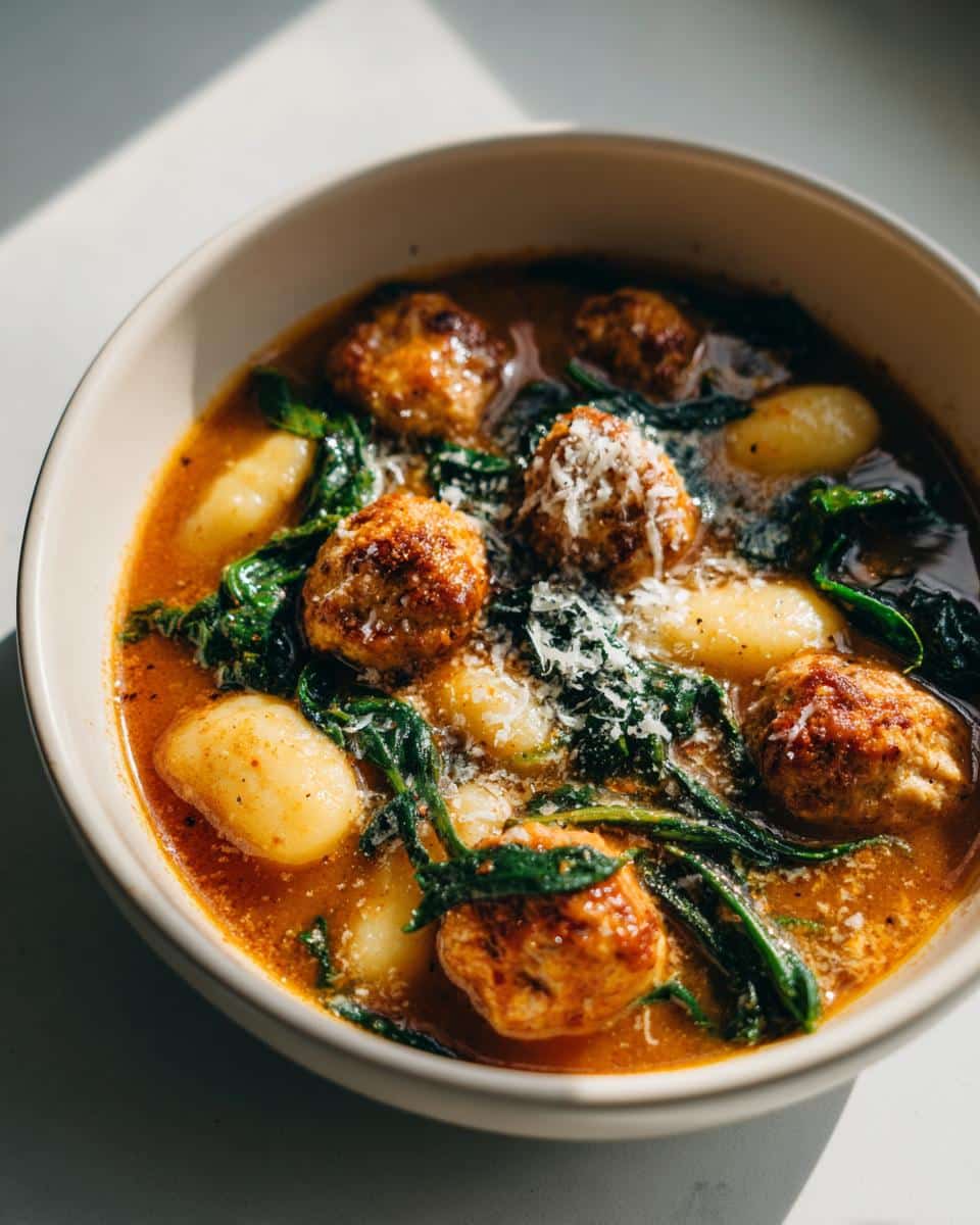 One‑Pot Turkey Meatball & Gnocchi Stew - detail 2