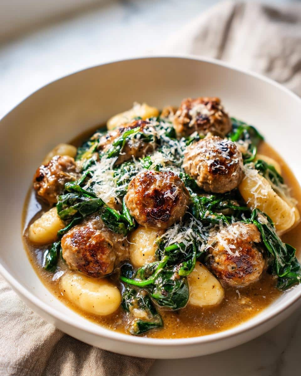 One‑Pot Turkey Meatball & Gnocchi Stew - detail 3