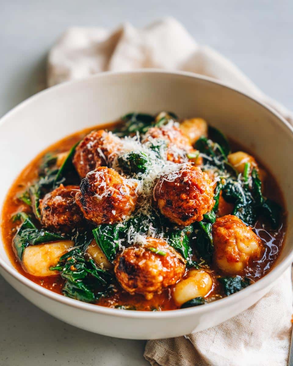 One‑Pot Turkey Meatball & Gnocchi Stew - detail 4