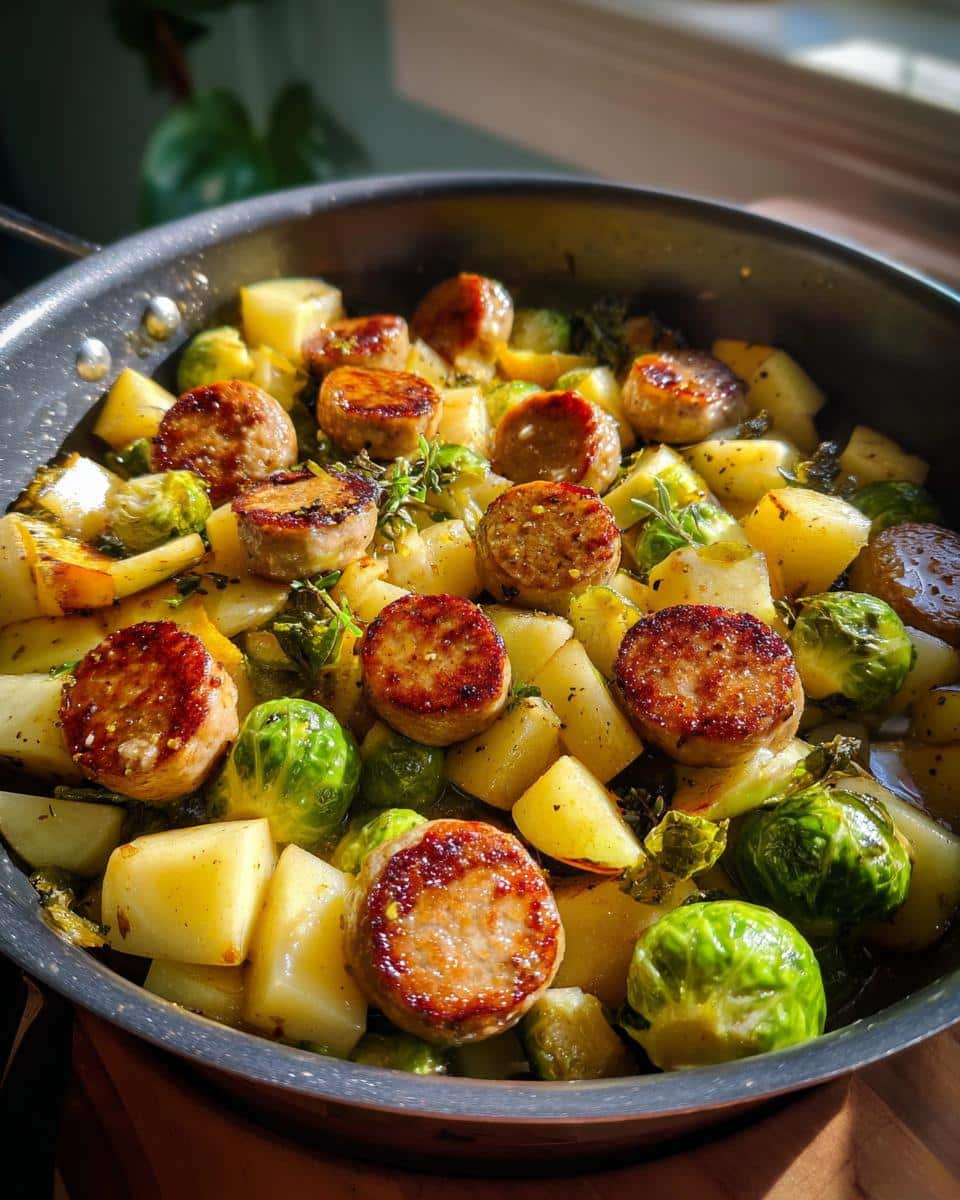 One‑Pot Turkey Sausage, Brussels Sprouts & Apple - detail 2