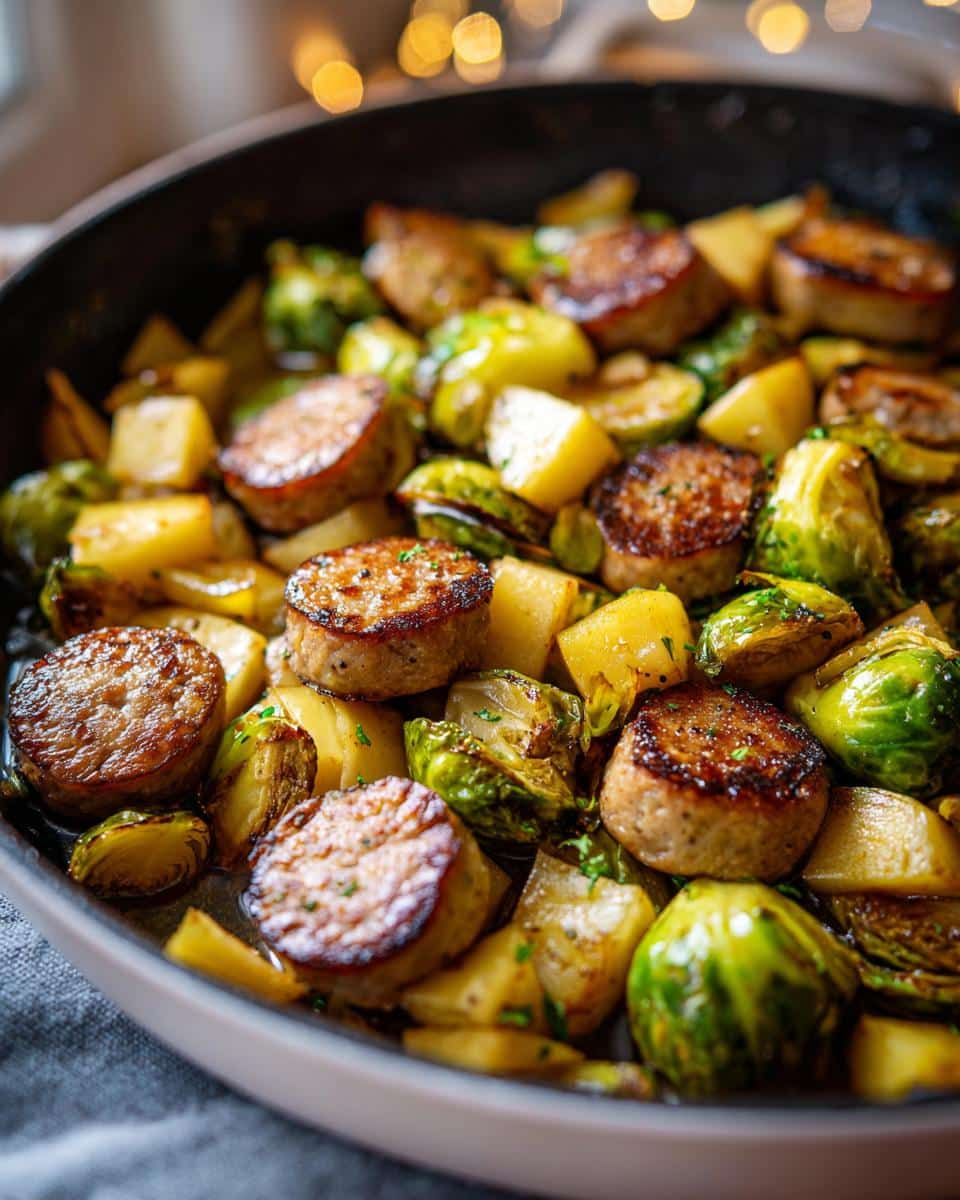 One‑Pot Turkey Sausage, Brussels Sprouts & Apple - detail 3