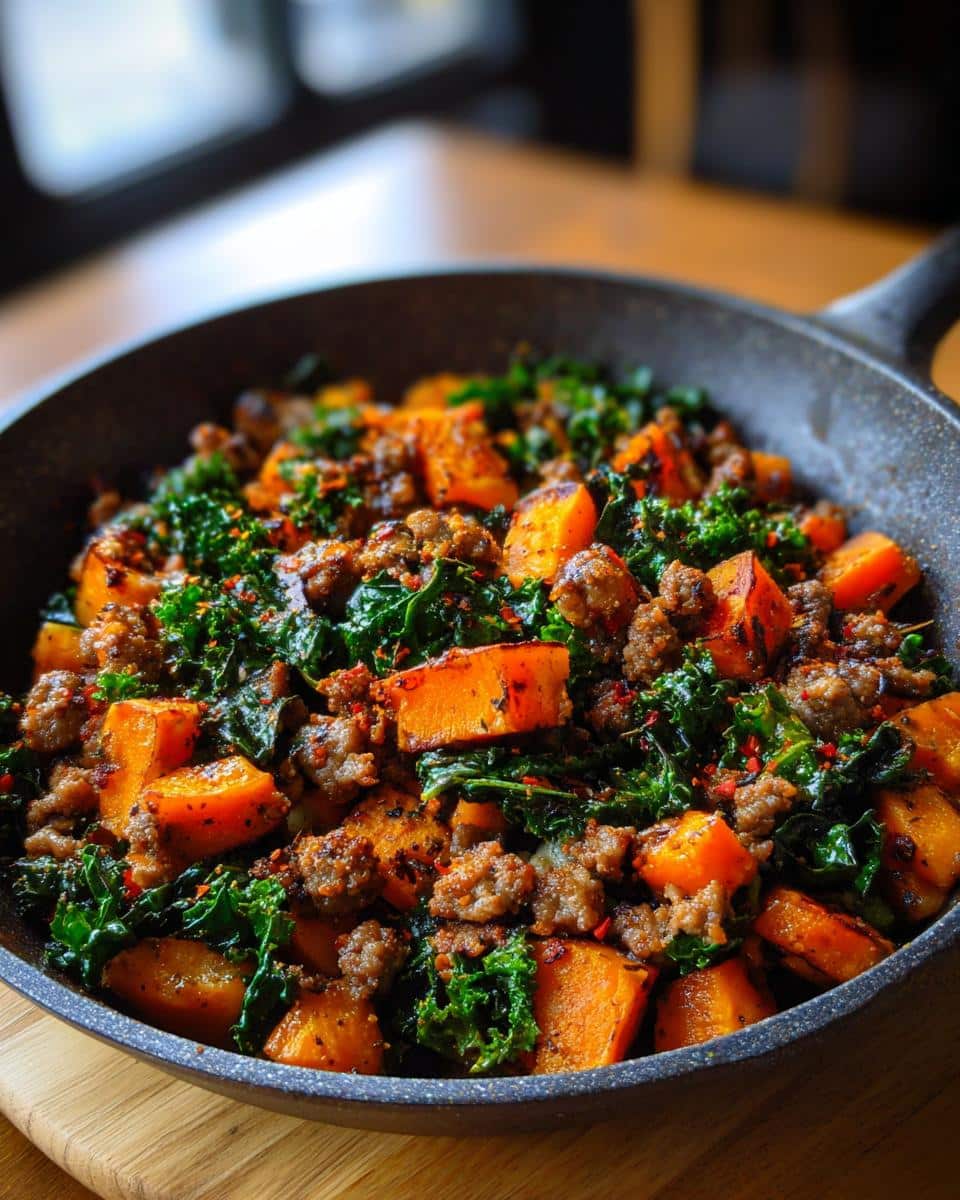 One‑Pot Turkey Sausage, Sweet Potato & Kale Hash - detail 1