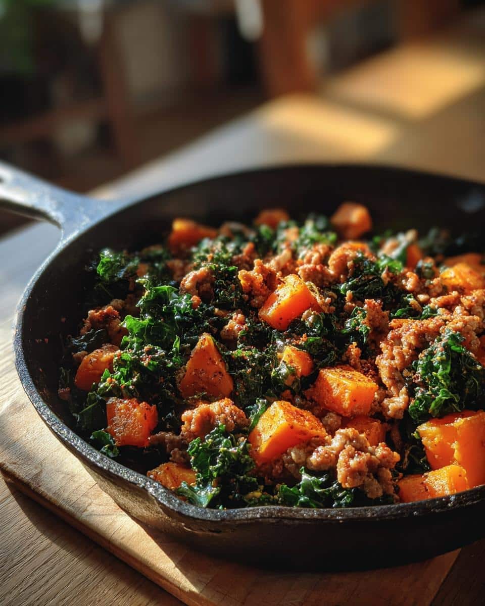 One‑Pot Turkey Sausage, Sweet Potato & Kale Hash - detail 3
