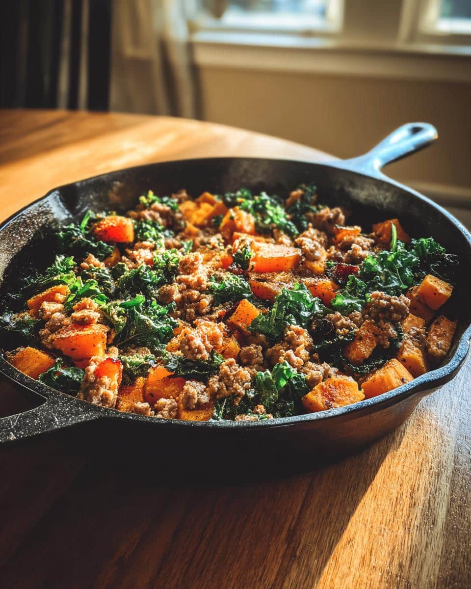 One‑Pot Turkey Sausage, Sweet Potato & Kale Hash - detail 4