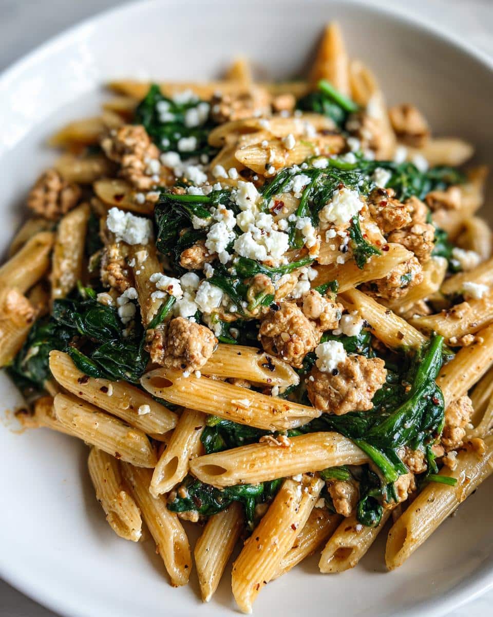 One‑Pot Turkey, Spinach & Feta Pasta - detail 2