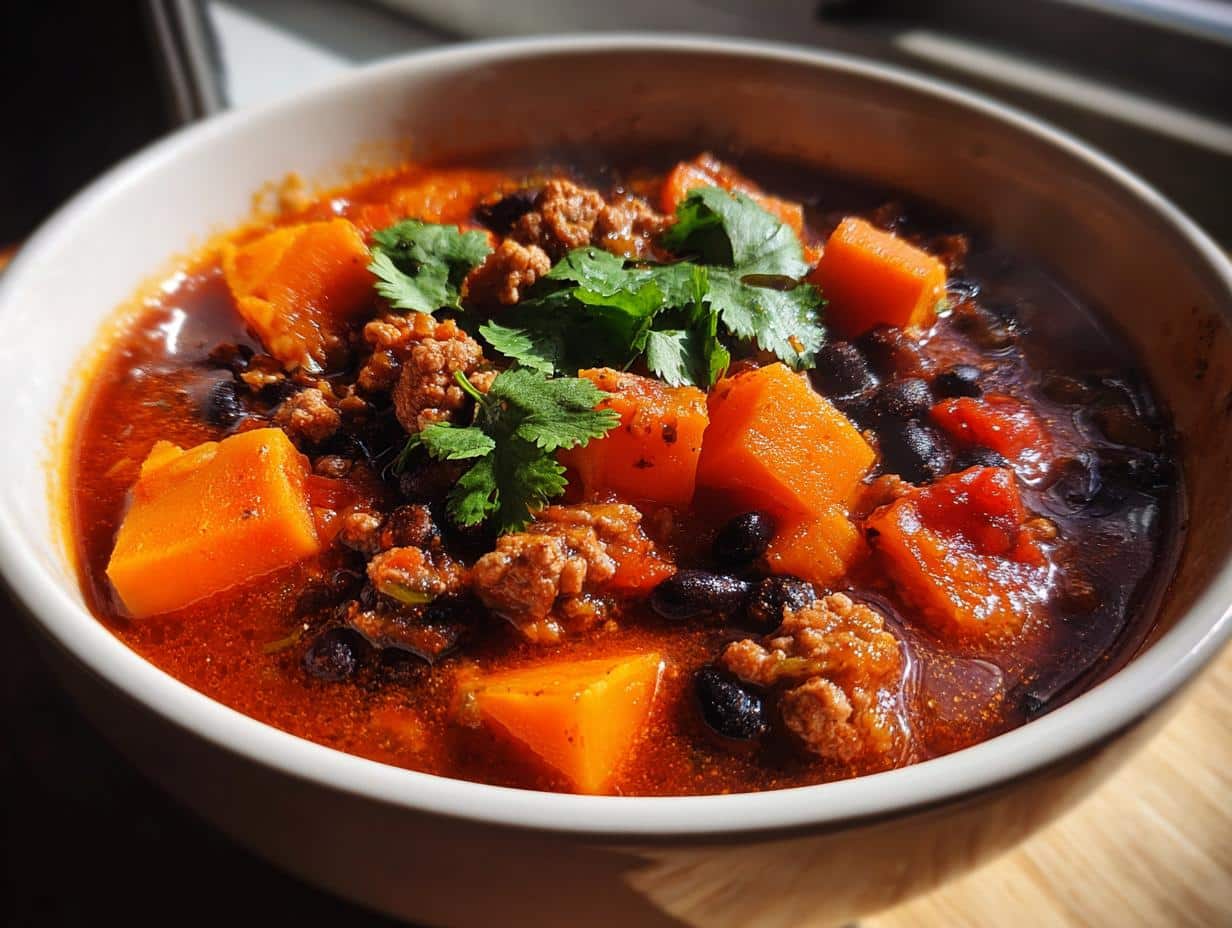 Savory One‑Pot Turkey, Sweet Potato & Black Bean Stew in 45 Minutes
