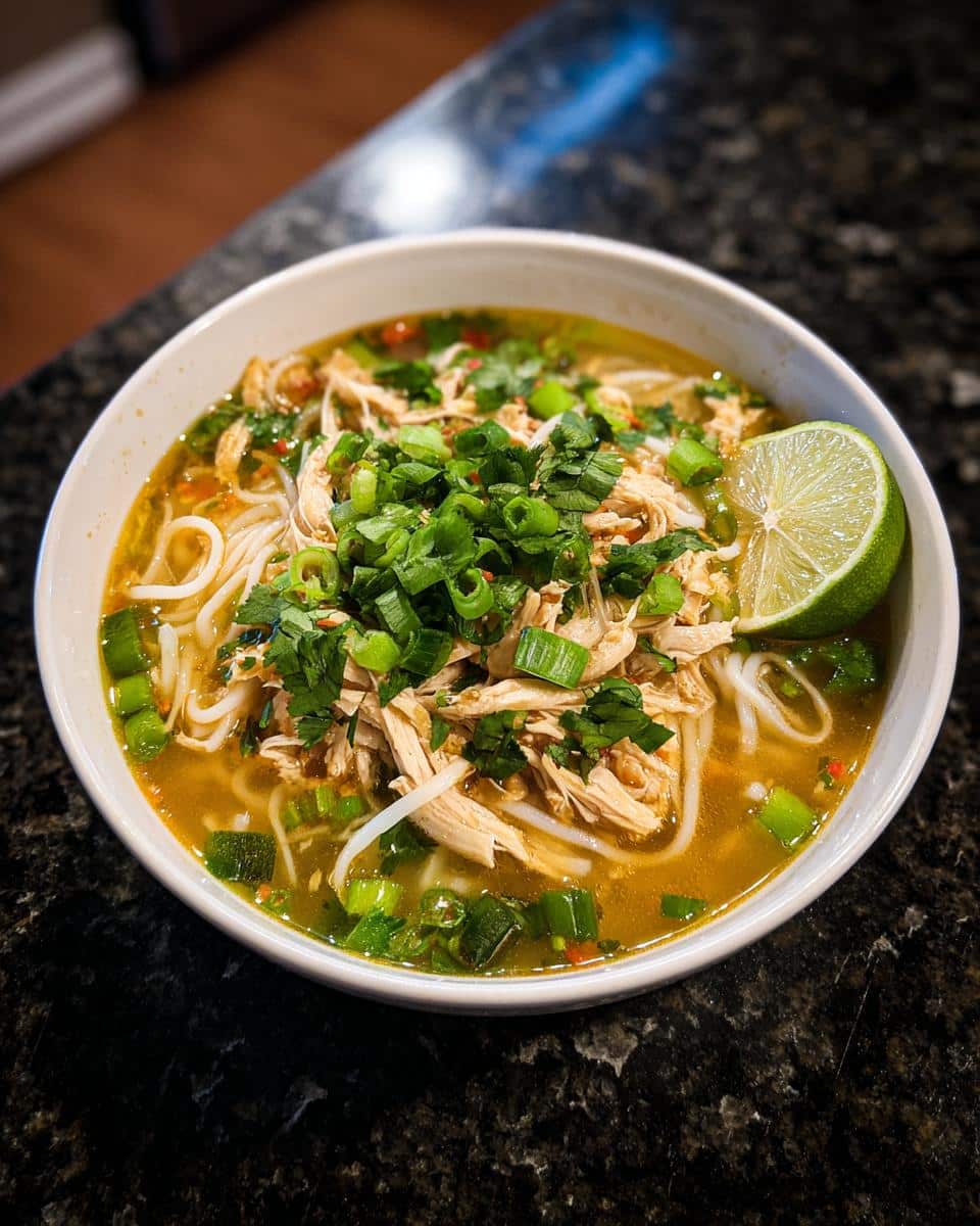 Asian Chicken Noodle Soup - detail 3